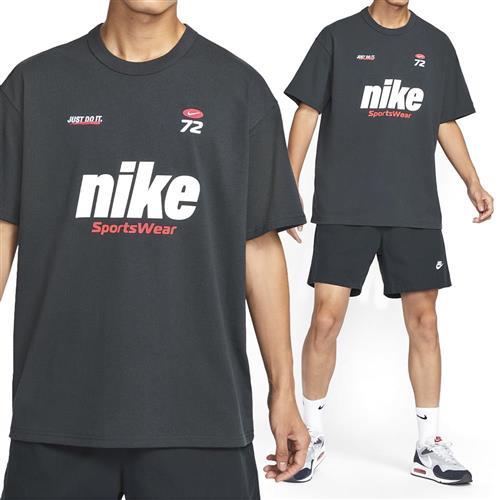 Nike NSW PREM ESSN Tee GCEL 男款 灰黑 運動 休閒 上衣 短袖 HQ1570-045