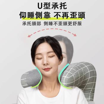 脖子靠枕 辦公室護頸枕椅子仰睡枕頭午睡枕坐著睡覺支撐枕