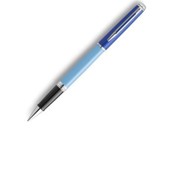 WATERMAN 威迪文 雋雅系列 真彩 藍色銀夾 鋼珠筆