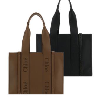 Chloe Woody tote bag新款粒面牛皮托特包(中號/任選)