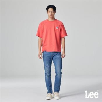 Lee 男款 705 中腰標準小直筒牛仔褲 縫補刷破 12.8oz | Modern