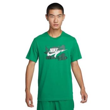 Nike 短袖上衣 男裝 純棉 雲朵 綠【運動世界】FZ5420-365