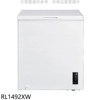 (含標準安裝)東元149公升上掀式臥式變頻冷凍櫃RL1492XW