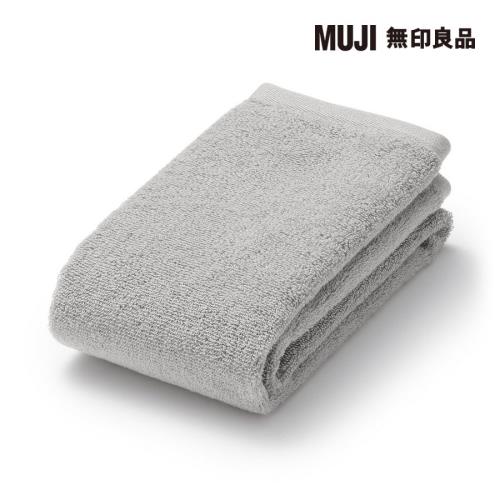 棉圈絨雙線織面用巾/可吊掛/灰色【MUJI 無印良品】
