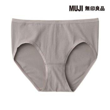 女彈性中腰內褲 摩卡棕【MUJI 無印良品】