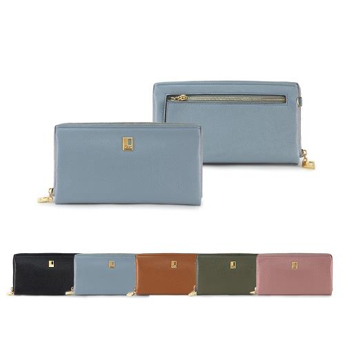 【Luredada鹿兒搭搭】牛皮長夾 經典素面皮夾 女用長夾 精品女夾 真皮錢包 票卡零錢包 女零錢包