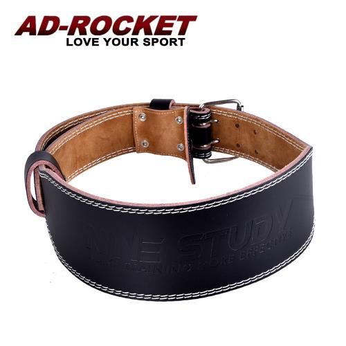 AD-ROCKET 牛皮革絨面健身腰帶/健力/舉重/重訓腰帶 