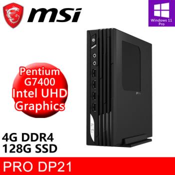 微星 PRO DP21 13M-627TW 原廠機 (G7400/4G DDR4/128G PCIE/W11P)