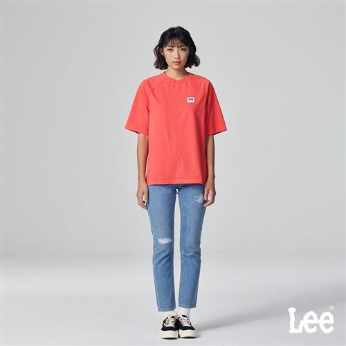 Lee 女款 401 中腰標準小直筒牛仔褲 刷破 補丁 | Modern