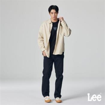 Lee 男款 753 中腰舒適直筒牛仔褲 黑色皮牌 12.5oz | Modern