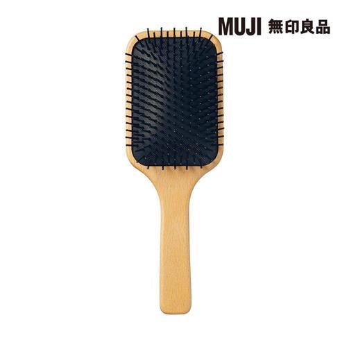 山毛櫸頭皮按摩梳/全長約23.5cm【MUJI 無印良品】