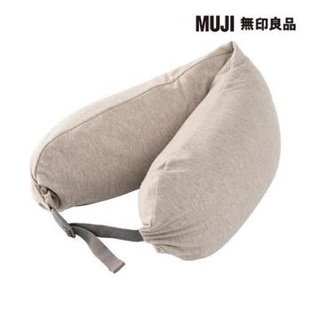 微粒貼身靠枕/米/16*64cm【MUJI 無印良品】