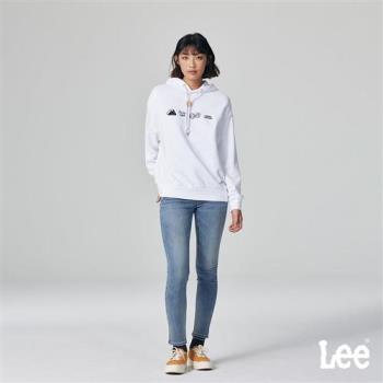Lee 女款 418 中腰修身窄管牛仔褲 貓鬚 刷白 10.75oz | Modern