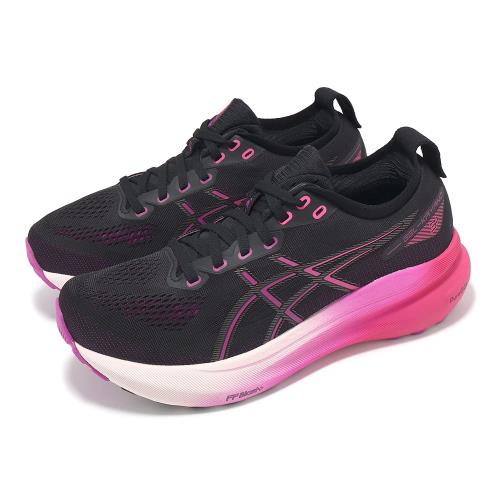 Asics 慢跑鞋 GEL-Kayano 31 女鞋 黑 桃紅 支撐 緩衝 厚底 運動鞋 亞瑟士 1012B670003