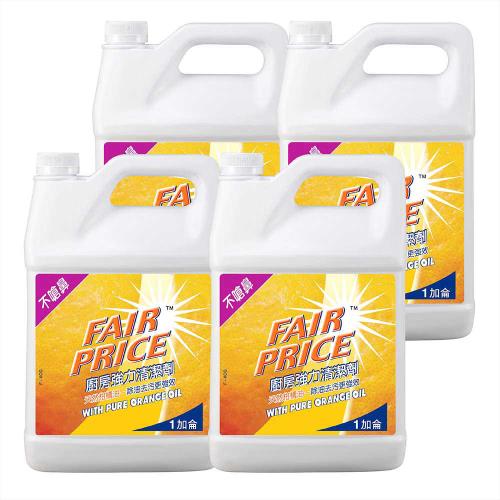 妙管家 廚房強力清潔劑一加侖 x4瓶