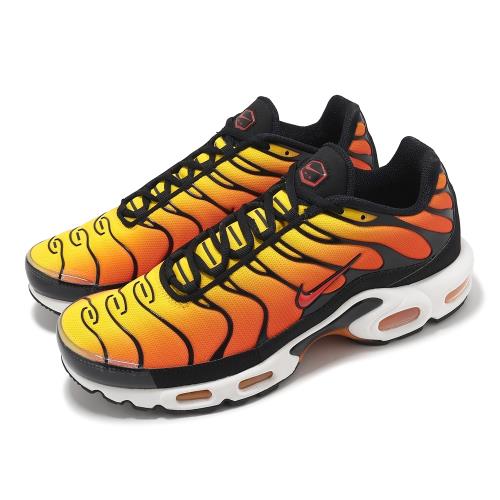 Nike 休閒鞋 Air Max Plus 男鞋 黑 橘黃 漸層 Sunset 氣墊 復古 HF0552-001