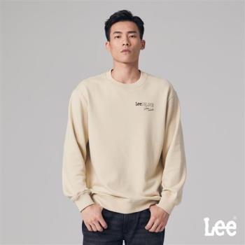 Lee 男款 寬鬆版 胸前系列LOGO 背後行星名印花 衛衣 大學T | X-LINE