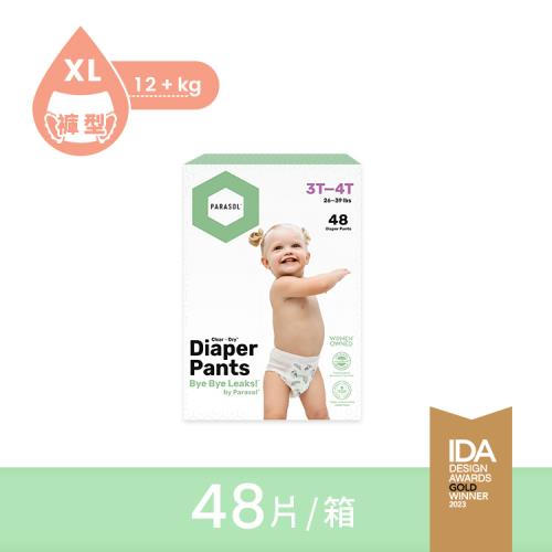 【Parasol】Clear + Dry™新科技水凝果凍褲-工藝升級版 5號/XL 禮盒組 (48片) 紙尿褲/褲型尿布/厚磅/舒緩/過敏/瞬吸