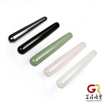 【正佳珠寶】水晶礦石撥筋棒 粉晶 白水晶 綠東菱玉 黑曜石 太赫磁 水晶刮痧棒 撥筋棒 按摩器