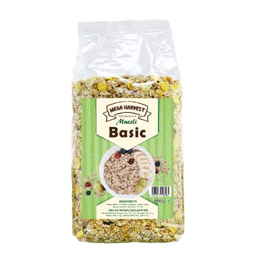 Mega Harvest 德國天然原味穀片1000gX6入組
