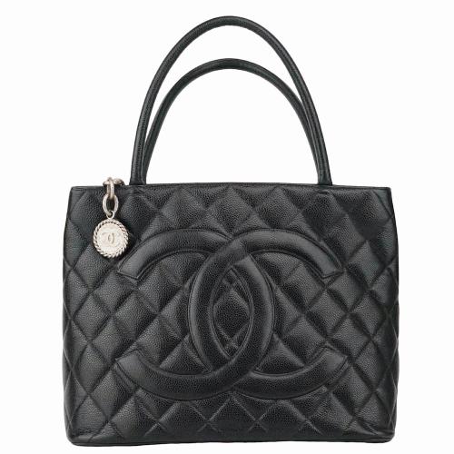 9成新【CHANEL】銀幣希爾頓手提肩背包 展示品