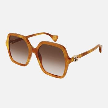 【GUCCI 古馳】膠框太陽眼鏡(GG1072SA-003 雙G LOGO)