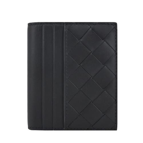 BOTTEGA VENETA  Intrecciato編織 小牛皮鈔票/卡片夾(黑色)