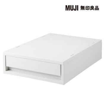 PP盒/薄型(正反疊)/白灰【MUJI 無印良品】