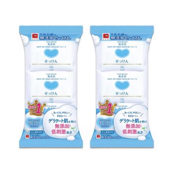 (6顆超值組)日本COW牛乳石鹼-無新增植物性溫和潔膚香皂100g/顆(易沖洗,友善肌膚沐浴肥皂,綿密泡沫潔顏皂,清爽潔淨滋潤皮膚,全家全膚質適用)