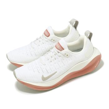 Nike 慢跑鞋 Wmns ReactX Infinity Run 4 女鞋 米白 玫瑰金 防潑水 運動鞋 DR2670-106