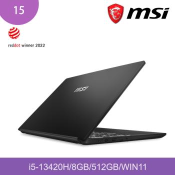 MSI 微星 Modern 15 H 輕薄商務筆電(i5-13420H/8GB/512GB/WIN11/15.6吋)