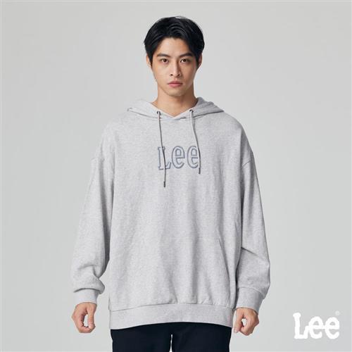 Lee 男款 寬鬆版 胸前LOGO 帽T | Modern