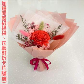 【A-ONE】情人節花束 紅玫瑰花 通草手工花 索拉花 香皂花 永生花束 生日禮物 畢業 伴娘禮 婚禮小物 婚禮小物
