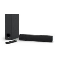 Majority 英國 Soundbar 黑色家用 2聲道音響條 40W-60W 輸出功率 AUX光纖RCA USB連線 附遙控器塑膠材質