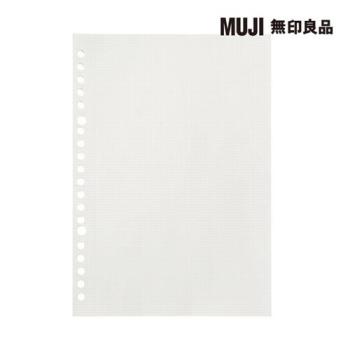 自由組合活頁筆記本內頁/20孔.A5.2mm方格【MUJI 無印良品】