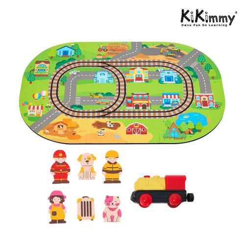 kikimmy 多功能火車軌道拼圖墊 13PCS (遊戲墊 地墊 巧拼墊)