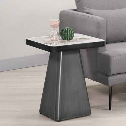 Boden-沃克1.5尺岩板方型小茶几/設計款造型茶几/邊几/邊桌/洽談桌