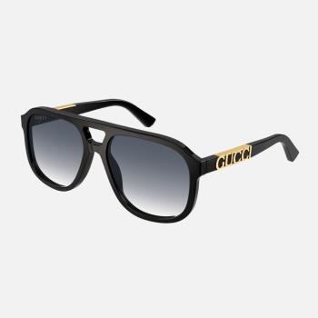 【GUCCI】飛行員膠框太陽眼鏡(GG1188S-002 GG LOGO系列)