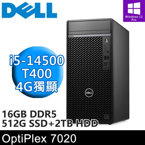 DELL OptiPlex 7020-3700008176553-1-SP3 (i5/16G/512G+2TB/T400 4G/W11P)特仕機