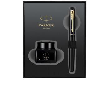 PARKER 派克 新威雅XL 特別版鋼筆 龍筆墨水禮盒組 F尖 黑