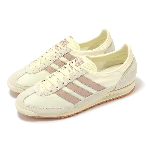 adidas 休閒鞋 SL 72 OG 女鞋 米白 粉紅 麂皮 復古 愛迪達 JH7394