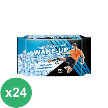 立得清 WAKE UP酷涼運動濕巾20抽X24包