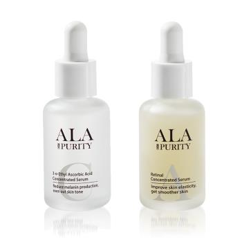 【ALA PURITY 翼】晨曦嫩白C原液精華30ml+星夜修護A原液精華30ml