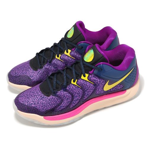 Nike 籃球鞋 KD17 EP Vivid Purple 男鞋 紫 藍 氣墊 Durant FJ9488-400