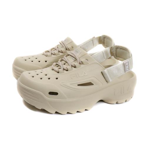 FILA 運動涼鞋 鋸齒厚底 女鞋 卡其色 4-S348Y-173 no355