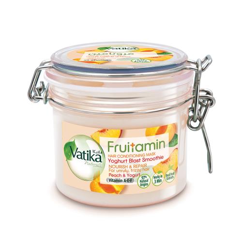 即期品【杜拜DABUR】VATIKA蜜桃優格維他命修護髮膜350g(滋潤柔順)