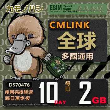【鴨嘴獸 旅遊網絡卡】CMLINK 全球卡 10日重量型 吃到飽 支援 塞爾維亞 波士尼亞 烏克蘭 等多個國家