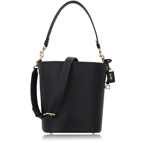 COACH 手套鞣製皮革 / DAKOTA 大款 / 兩用 水桶包(專櫃款)_黑色