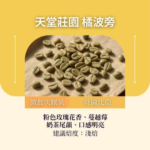 CAFEPRO 哥倫比亞 天堂莊園 橘波旁 500公克 (微批次 厭氧)(咖啡生豆)(二次篩選)