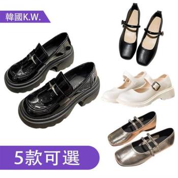 【Alice】一日爆殺價↘軟底包頭厚底平底復古瑪麗珍鞋(涼鞋/小皮鞋/平底/厚底)